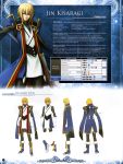  blonde_hair character_name english highres jin_kisaragi male official_art scan special_moves stats sword weapon 