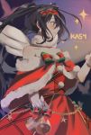  1girl angel_wings artist_name artist_request bell blue_hair bungou_stray_dogs christmas commentary dated highres izumi_kyouka_(bungou_stray_dogs) santa_costume solo wings 