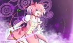  angry bow_and_arrow choker gloves kaname_madoka magical_girl mahou_shoujo_madoka_magica pink_eyes pink_hair short_hair twintails 