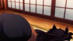  1girl angry animated animated_gif ass bent_over brown_hair fate/stay_night fate_(series) green_eyes half_updo long_hair looking_at_viewer lowres solo talking tohsaka_rin toosaka_rin ueda_kana what 