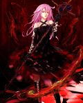  1girl bare_shoulders breasts gloves guilty_crown hair_ornament hairclip long_hair looking_at_viewer open_mouth pink_hair red_eyes solo twintails yuzuriha_inori 