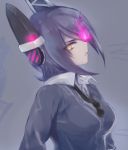  glowing glowing_eye kantai_collection looking_at_viewer looking_to_the_side school_uniform solo tenryuu_(kantai_collection) yellow_eyes yue_teitoku 