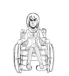  duke_togo golgo_13 kitsune-tsuki_(getter) namesake school_uniform thigh-highs tougou_mimori wheelchair yuuki_yuuna_wa_yuusha_de_aru 