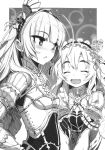  blush chaika_trabant corset eyebrows frederika_(hitsugi_no_chaika) highres hitsugi_no_chaika monochrome namaniku_atk official_art scan small_breasts thick_eyebrows 