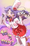  1girl apron batter chef chef_hat food gurasan_(happinesscharge_precure!) happinesscharge_precure! hat highres hikawa_iona isedaichi_ken long_hair open_mouth precure purple_hair smile solo tray violet_eyes whisk 
