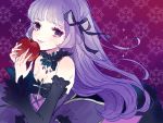  aikatsu! apple blush dress gothic hikami_sumire long_hair purple_eyes straight_hair violet_hair 