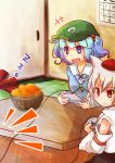  +++ 3girls animal_ears blue_eyes blue_hair bust calendar collared_shirt controller detached_sleeves dress food fruit game_controller gamepad green_hair hair_bobbles hair_ornament hair_ribbon hat highres inubashiri_momiji kagiyama_hina kanno_fumiroku kawashiro_nitori key kotatsu mandarin_orange multiple_girls open_mouth playing_games pom_pom_(clothes) red_eyes red_ribbon ribbon shirt short_hair short_twintails skirt sleeping smile table tokin_hat touhou twintails white_hair wolf_ears zzz 