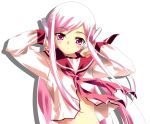  lucy_maria_misora pink_eyes pink_hair rindou_(awoshakushi) robot_ears school_uniform serafuku to_heart_2 white 