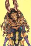  bunny_ears bunnygirl dark_skin ff12 ffxii final_fantasy final_fantasy_xii fran gloves long_hair solo thigh_highs usagimimi viera 