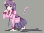  bakemonogatari catgirl senjougahara_hitagi tagme thigh-highs 