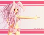  bikini blush bunnygirl long_hair purple_hair red_eyes reisen_udongein_inaba swimsuit touhou 