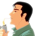  cigarette commentary kuso_miso_technique lighter male masao profile yaranaika 