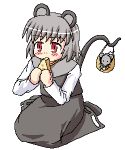  animal_ears basket cheese eating gif mouse mouse_ears mouse_tail nazrin tail touhou 