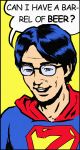  cosplay crossover dc_comics dokuromaru english glasses parody sarekoubemaru solo superman superman_(cosplay) touhou zun 