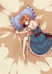  1girl alice_margatroid bad_id bed blonde_hair blue_eyes fuurin_(omaemona) hairband pillow short_hair solo touhou 