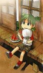  food fruit koiwai_yotsuba lowres nock nock_(dokkoisho) watermelon yotsubato! 