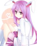  bad_id bunny_ears hitohira_(pixiv975420) long_hair necktie purple_hair rabbit_ears red_eyes reisen_udongein_inaba skirt touhou 