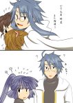  1boy 4girls akatsuki_(log_horizon) artist_request brown_hair cape comic genderswap glasses isuzu_(log_horizon) log_horizon long_hair minori_(log_horizon) multiple_girls ponytail roe2 shiroe short_hair translation_request 