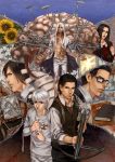  absurdres barbed_wire bow_(weapon) brain cang_fade crossbow flower highres joseph_oda julie_kidman laura_(the_evil_within) leslie_withers ruvik sebastian_castellanos sunflower the_evil_within weapon 