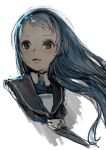  blue_eyes blue_hair branch_(blackrabbits) kantai_collection lips long_hair portrait samidare_(kantai_collection) 