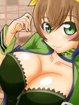  breasts cleavage long_nose_plier_(ole_tower) ole_tower pcwr_etchy short_hair 