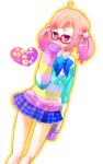  girlfriend_(kari) glasses highres nejikawa_raimu pink_hair tagme 