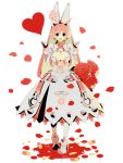  1girl 8055 :d blue_eyes breasts cartridge cleavage dress elphelt_valentine flower guilty_gear heart high_heels highres open_mouth pink_hair rose short_hair smile solo standing 