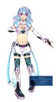  alpha_(acerailgun) artist_name blue_hair boots borrowed_character breasts bridal_gauntlets choker error full_body gochi hand_on_own_chest midriff navel original pink_eyes robot_girl simple_background smile thigh-highs thigh_boots transparent_background watermark web_address 