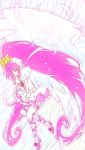  absurdly_long_hair aino_megumi alternate_costume alternate_form angel_wings boots closed_eyes crown cure_lovely happinesscharge_precure! jewelry long_hair magical_girl open_mouth pink_hair ponytail precure skirt super_happiness_lovely thigh-highs thigh_boots very_long_hair wings wrist_cuffs 