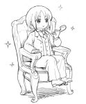  blush chair formal hana-kagume kakura_kurumi necktie pipe saki saki_achiga-hen shoes short_hair smile sparkle suit tagme 