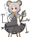  basket grey_hair itoraito mouse mouse_ears mouse_tail nazrin red_hair redhead short_hair tail touhou 