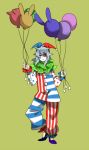  balloon clown ryou_bakura white_hair yu-gi-oh! 