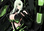  green_eyes large_breasts long_hair original pupps solo white_hair 