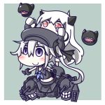  &gt;:) 2girls blush destroyer_hime feiton kantai_collection legless multiple_girls no_legs northern_ocean_hime red_eyes shinkaisei-kan violet_eyes white_hair white_skin 