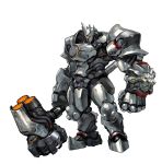  armor cyborg hammer highres official_art overwatch reinhardt_(overwatch) 