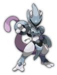 armor artist_name commentary helmet mewtwo no_humans official_style outline outstretched_arm pokemon pokemon_(creature) pose signature simple_background solo standing sugimori_ken_(style) tail tomycase white_background 