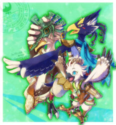  3boys artist_name beak bird_boy blue_eyes braid claws closed_mouth commentary_request dated furry furry_male green_eyes hand_wings hyrule_warriors:_age_of_imprisonment male_focus mask mirayu multiple_boys open_mouth raphica_(zelda) revali smile talons the_legend_of_zelda the_legend_of_zelda:_breath_of_the_wild the_legend_of_zelda:_tears_of_the_kingdom tulin_(zelda) 