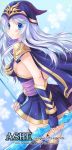  1girl ashe_(league_of_legends) blue_eyes blush bow_(weapon) breasts dress large_breasts league_of_legends ratise sideboob tagme weapon white_hair 