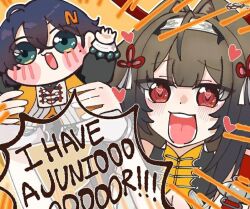 animal_ears belle_(zenless_zone_zero) long_hair multiple_girls short_hair ye_shunguang zenless_zone_zero