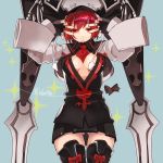  cleavage_cutout fingerless_gloves gloves guilty_gear_2 hat hyakuhachi_(over3) red_eyes redhead thigh-highs thigh_gap valentine_(guilty_gear) 