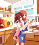  2girls apron ghost_(ghost528) highres kitchen love_live!_school_idol_project multiple_girls nishikino_maki yazawa_nico yuri 