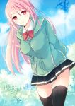  1girl kame_(unaikodori) kuroko_no_basuke long_hair momoi_satsuki pink_eyes pink_hair school_uniform smile solo 