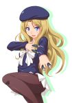  beret blonde_hair blue_eyes brownie_(n8wss1pq) frenda_seivelun hat long_hair pantyhose skirt to_aru_kagaku_no_railgun to_aru_majutsu_no_index 