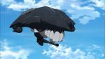  airplane bomb bomber clouds drone fighter_jet gun jet kantai_collection machine_gun ocean screencap sky teeth weapon 