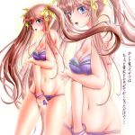  1girl absurdres bikini brown_hair green_eyes highres huang_lingyin infinite_stratos long_hair miharin swimsuit translation_request twintails zoom_layer 