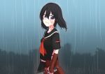  akame_ga_kill! black_hair death drag009 highres kurome_(akame_ga_kill!) rain spoilers tagme tears 