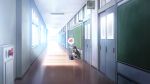  alarm classroom hallway kamoi_kouji light phone school school_uniform shadow source_request 