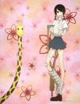  bandages cast crutch giraffe kobushi_abiru sayonara_zetsubou_sensei screencap stitched 