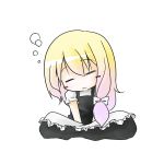  blush_stickers chibi kirisame_marisa sleeping tatsun tatsuri touhou 