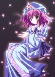  hat natsume_eri pink_hair saigyouji_yuyuko touhou 